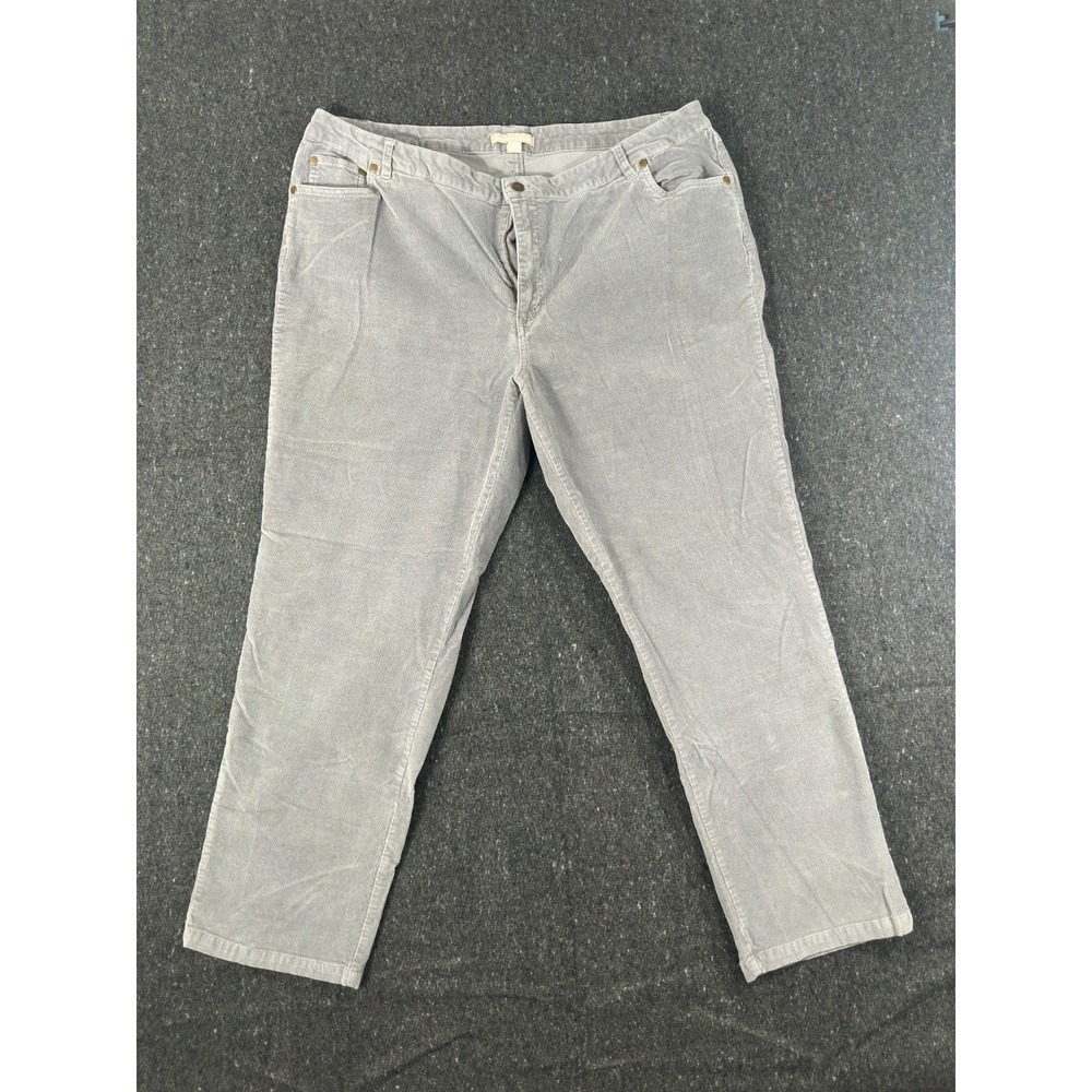 Woman Within Corduroy Jeans Stretch Women's Size 20W Good Condition Pre Owned